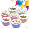 24 x PRE CUT THANK YOU TEACHER STAR IMAGE EDIBLE