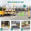 YITAHOME Metal Expandable Mobile Barricade, 8FT Folding Security Gate, Retractable