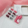 Leopard Press on Nails Medium Square Fake Nails with Designs