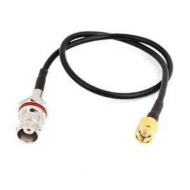 SZRMCC SMA Male to BNC Female RG316 RF Coaxial Aerial Cable Black Cable 1m