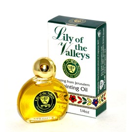 5 x Lily of the Valleys Anointing Oil 7.5 ml 1/4oz from the Holy Land Jerusalem (5 Bottles)