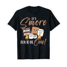 Birthday Campfire Marshmallow It's S'more Fun To Be One 1st T-Shirt