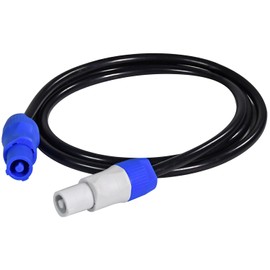 Citronic | Twist and Lock Daisy Chain Power Cable 6.0m | Secure Black 3-Core Copper Linking Lead for Stage Lighting, Audio Equipment, DJ Setups & Professional Event Power Connections