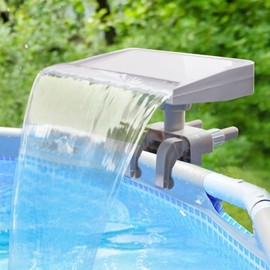 Varesee Pool Fountains for Above Ground Pools, Fits Pool Frame 1.18’-4.72’, Pool Fountain Power by Filter Pump, Pool Waterfall Adding Great Sound& Sight, Pool Accessories for Outdoor Decor