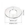 sourcing map Wall Split Flange, 201 Stainless Steel Round Escutcheon