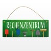 Rechenzentrum Metal Sign L in 10.5 x 28 cm with