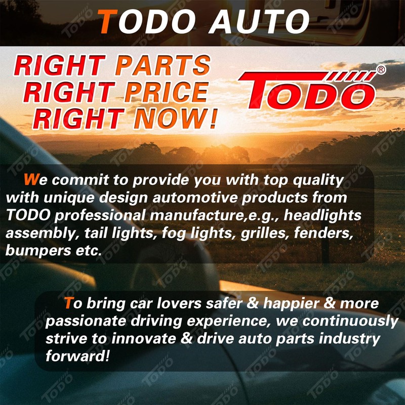 TODO Right Outer Tail Light with Side Marker Compatible with
