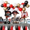 Sincere Party Children's Pirate Costume with Hat,Sword,Eyepatch for Unisex Kids