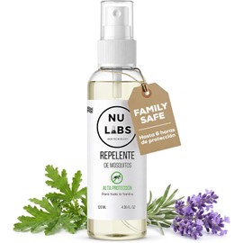 Repelente de Mosquitos Natural con Citronela y Lavanda - Protección de 4 a 6 Horas para Toda la Familia, 120ml - Alta Eficacia Contra Mosquitos y Zancudos - Ligero Olor a Citronela, Uso Natural