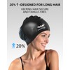 AzureWings Large Swim Cap for Women Men, Swimming Caps for