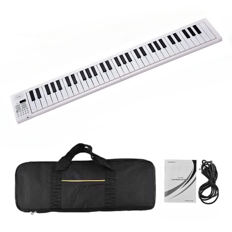 61-Key Foldable Piano Keyboard for Beginners – Portable Electronic Keyboard