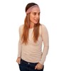 BRANDELIA Women's Summer Crochet Headband, Yoga Headband, Sports Headband, Leisure Fashion Accessory, Handmade in Spain, Antique rose crochet