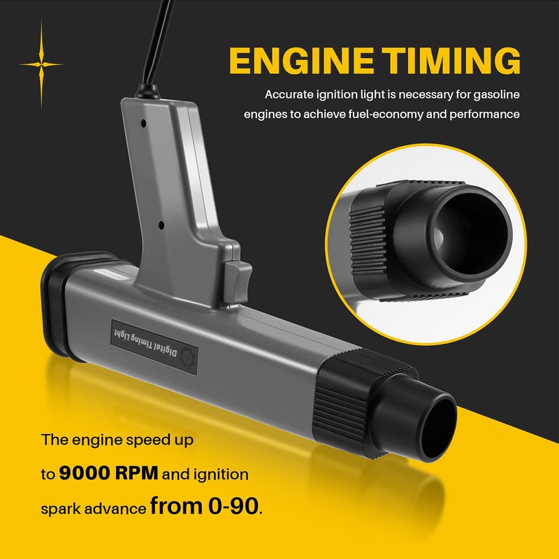 Daiilg 12V Car Digital Engine Timing Light with LED Display