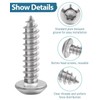 Pack of 50 Tapping Screws M5 x 20 mm, Leryati