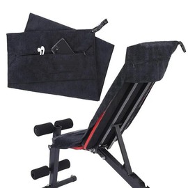 Fitness Towel, 120 x 50 cm, Sports Towel, Suitable for Fitness Training and Sports, Microfibre Towel, Fast Drying & Absorbent Workout Towels Sweat Towels, for Gym Beach Yoga Camping (Black)