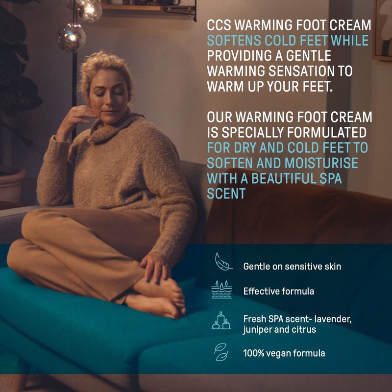 CCS Warming Foot Cream 150ml - Moisturise and Soften Dry