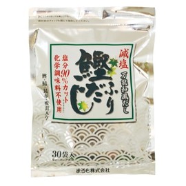 Reduced Salt Bonito Furi Dashi, Marumo, Dashi Pack, 0.2 oz (5.3 g) x 30 Bags, No Salt, No Chemical Seasoning, Japanese Style Dashi, Low Salt Dashi