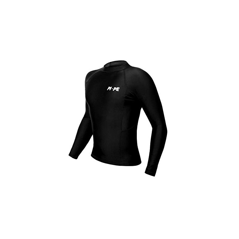 PI-PE 2018-1260 Men's Rash Guard Long Sleeve L/S, black