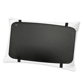 NIULAFR Grounding Pillowcase with 15ft Cord, 19.6x29.5 Inch Earth Connected Grounding Pillow Cover for Better Sleep & Stress Relief (Black)