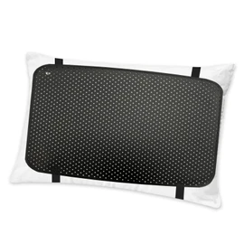 NIULAFR Grounding Pillowcase with 15ft Cord, 19.6x29.5 Inch Earth Connected Grounding Pillow Cover for Better Sleep & Stress Relief (Black)