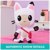 Gabby's Dollhouse, 13-inch Talking Pandy Paws Plush Toy with Lights,