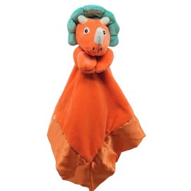 Yikes Twins Dinosaur Lovey Blanket for Baby | Large 20" x 20" Baby Lovey for Girls or Boys | Cute Dinosaur Security Blanket for Babies and Toddlers