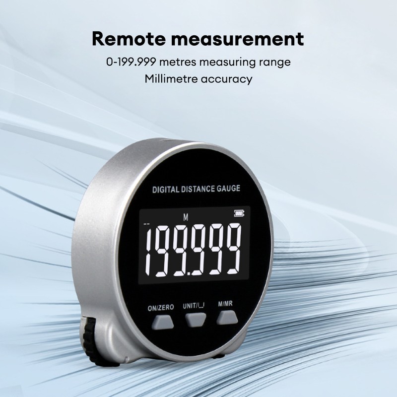 RTO05106 LCD Display Range Finder Digital Display Roller Ruler 199.999m