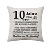 10-Year Wedding Anniversary Cushion Cover Gift for Couples, 10 Years of Marriage, Gifts for Her Him Wedding Gift for Wife Husband Mum Dad Couple, Anniversary Keepsake Ideas (10 Yrs)