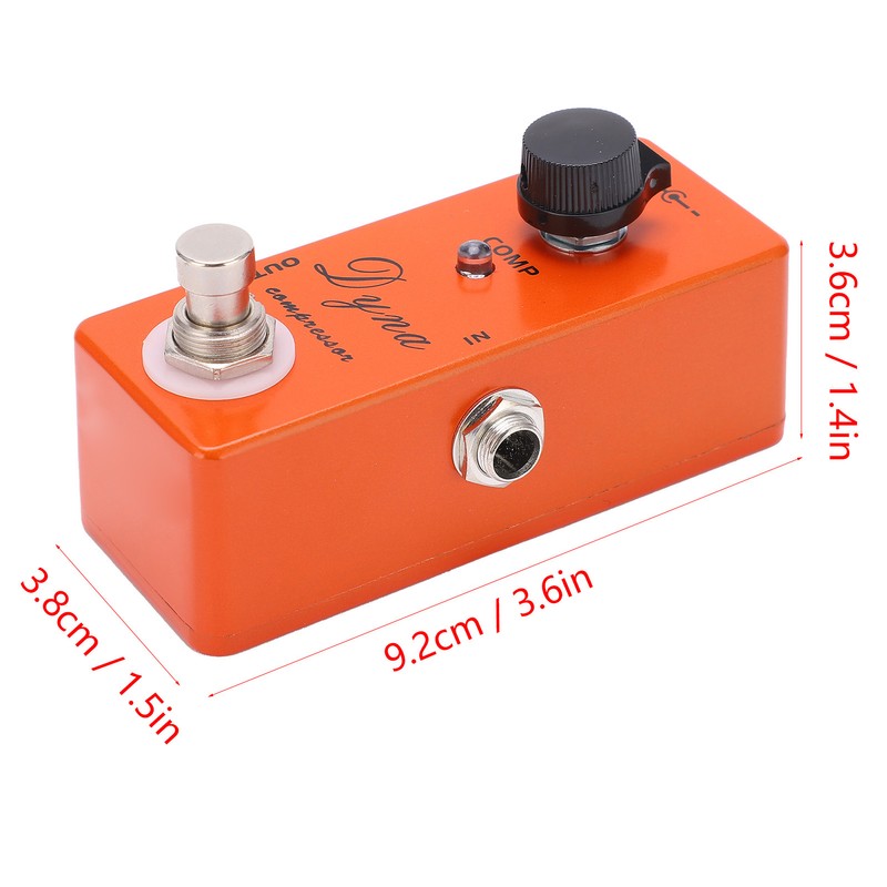 Guitar Effect Pedal Compressor MXR True Bypass Portable Adjustable Instrument