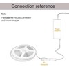 Tesfish LED Strip Lights 24V, Band COB Red 16.4ft 320