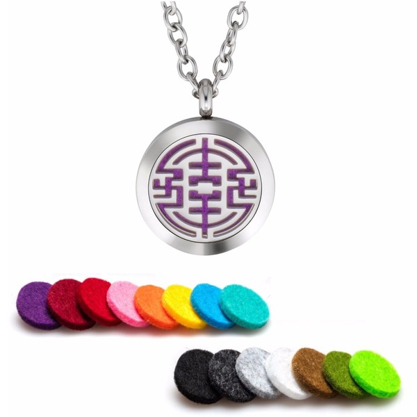 Essential Oil Diffuser Necklace Stainless Steel Aromatherapy Tribal