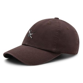 JPAK Origami Crane Premium Dad Hat Embroidered Cotton Baseball Cap Paper Swan Brown