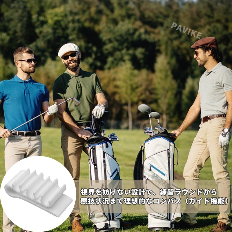 PAVIKE Golf Tee Holder (2 Pcs) Golf Tee Hat Clip