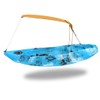 Kayak Sun Shade Canopy, Single Person, Waterproof, Orange, with Mounting