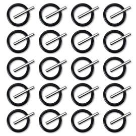 AYNKH 40 x Replacement Pin and O-Ring, 4 mm Knuckle Ring and 3 x 25 mm Base Pins for 1/2 Inch Scaffolding Keys, Pressure Washer (20 Pairs)