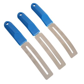 ZUKTCR 3 Sets Guitar Fret Protector Fingerboard Guards Stainless Steel Fretboard Protector Bass Guitar Fret Guards for Dressing and Polishing Frets Guitar Tool Luthier Tool Fret Polishing Kit