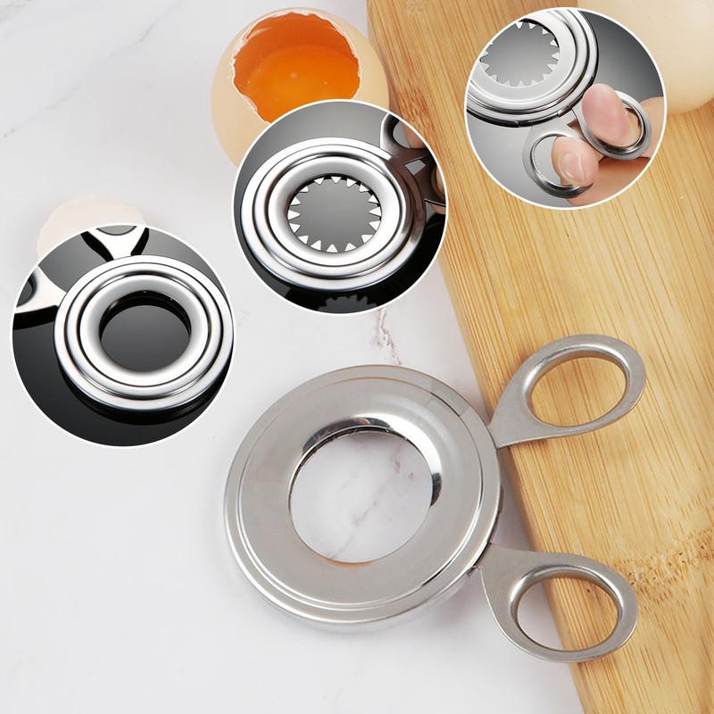 Egg Opener, Egg Picker, Stainless Steel Egg Scissor Time-Saving Egg