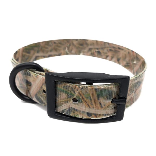 Camo Hunting Dog Collar with Black Hardware | for Small,