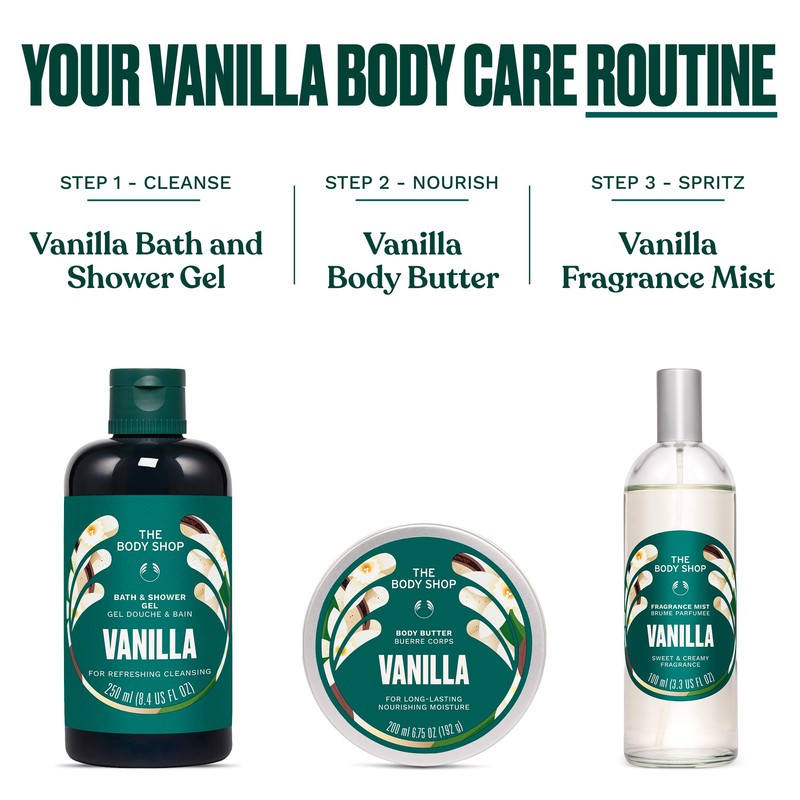 The Body Shop Vanilla Body Butter, Rich Hydrating Moisturiser, 50ml