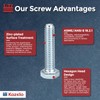 Kozelo 10 Pcs Hex Head Screws Bolts - [3/8"-16x1-1/4] Carbon