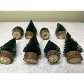 Liberty Falls Miniature Green Trees Accessory 3” Tall Set Of 8