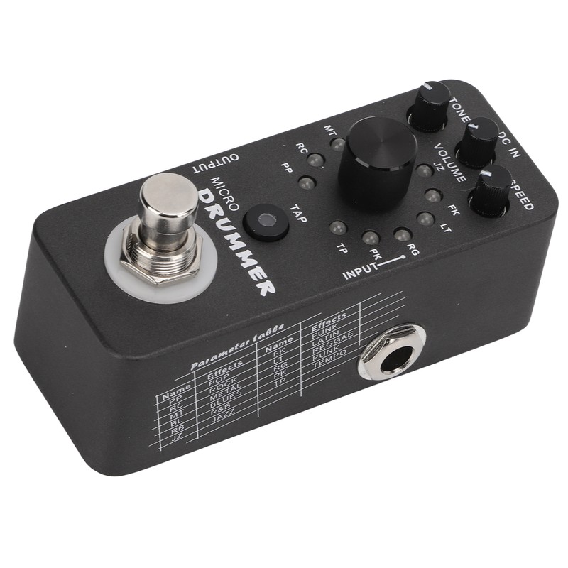 Drum Machine Pedal 121 Drum Loops Electric Guitar Monoblock Effect