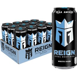 Reign Total Body Fuel, White Haze, Fitness & Performance Drink, 16 Fl Oz (Pack of 12)
