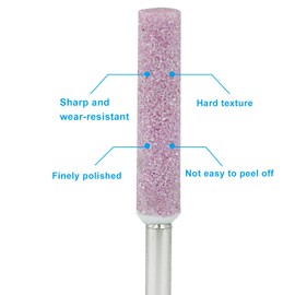 Rierdge 8 Pack Diamond Chainsaw Sharpener, 4.8MM High Hardness Grinding Bits Polishing Stones, Durable Files for Electric Chainsaws/Garden Tools, 3/16 Inch (Pink)