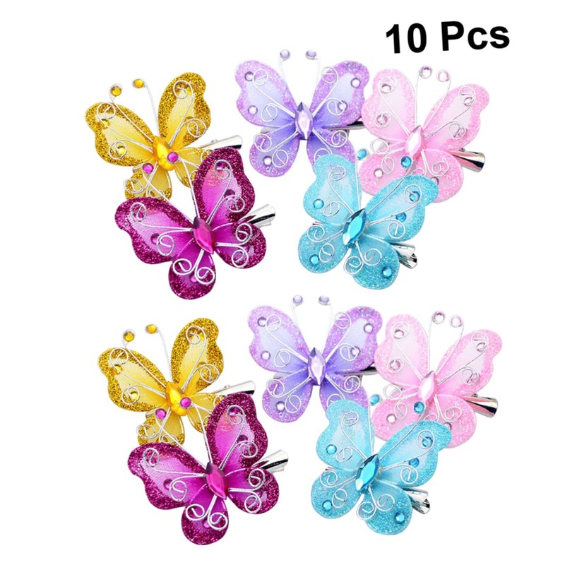 Baluue Butterfly Hairpin 10pcs Boys and Girls Hair Clips Girls