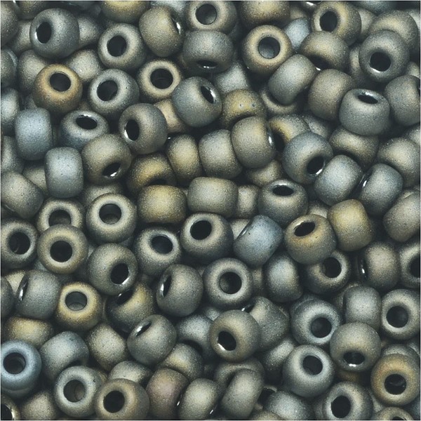 Miyuki Round Seed Bead Size 8/0 22g-tube Matte Metallic Grey
