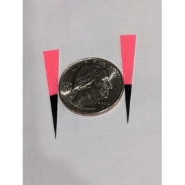 Unbranded Pink And Black 1.5" Silicone Crappie Jig Wedge Tails 25