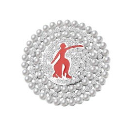 POTIY Sorority Brooch Jewelry - Black DST Greek Life Pin (2)