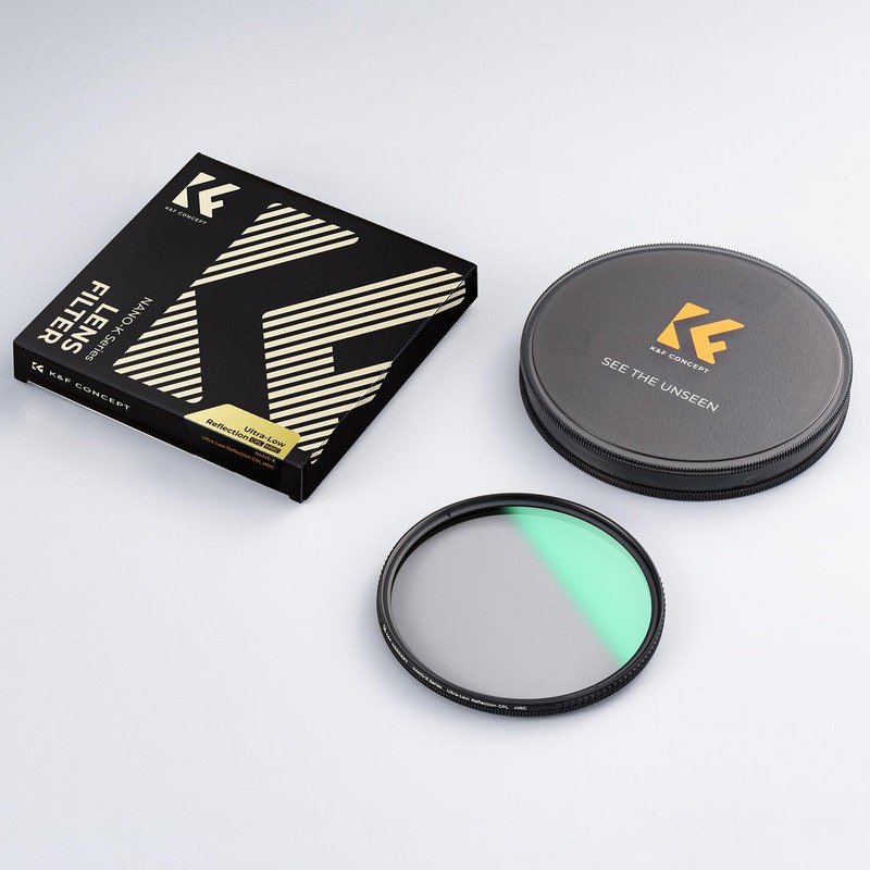 K&F CONCEPT Filter 55 mm Ultra Low Reflection Polarising Filter