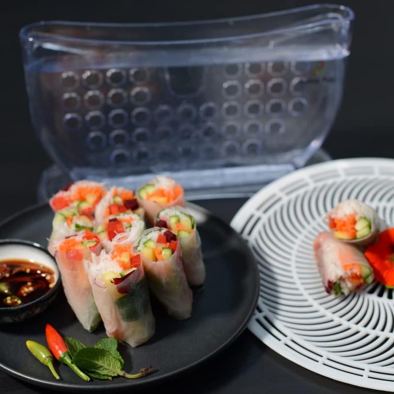 Rolling Fun - R22 Rice Paper Roll Water Bowl- Clear